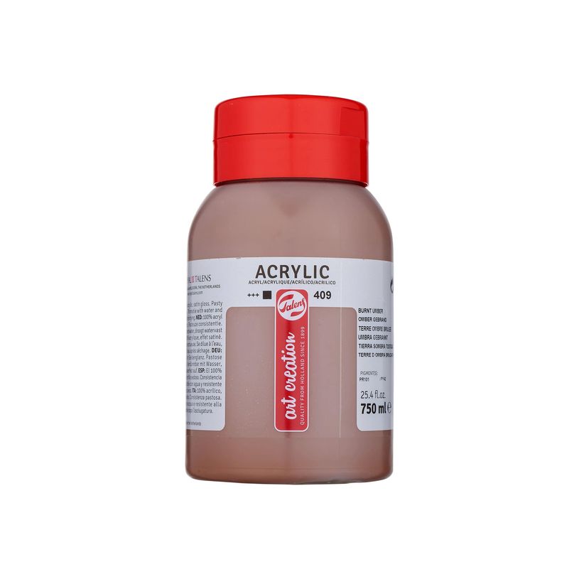 8712079314743-Talens Art Creation - peinture - peinture acrylique - terre d'ombre brûlée - 750 ml-P_405156601_1-0