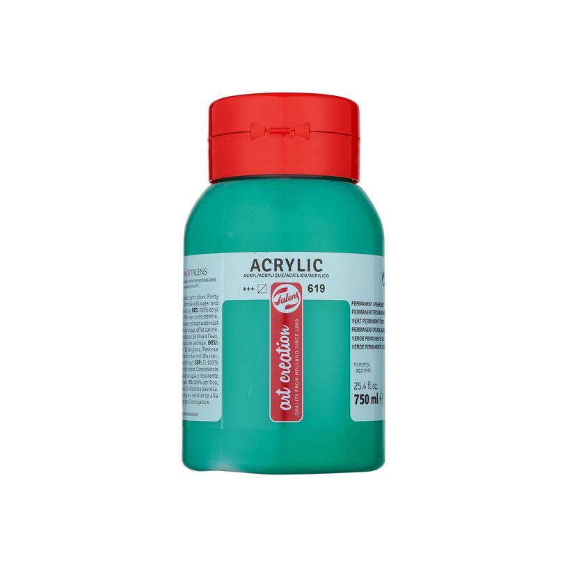 8712079314712-Talens Art Creation - peinture - peinture acrylique - vert profond permanent - 750 ml-P_405156613_1-0