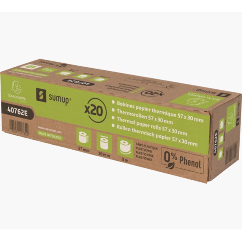 3130631407620-Exacompta - 20 Bobines thermiques - rouleaux pour SUMUP - 57 x 30 mm x 9 m - sans phénol -P_405156641_8-0