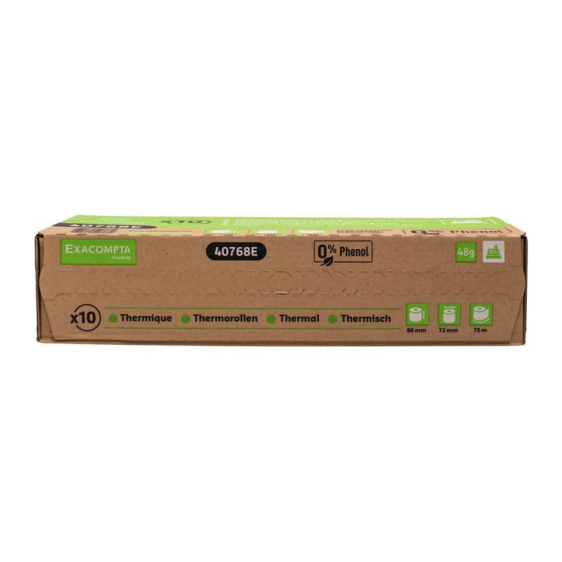 3130630407683-Exacompta - 10 Bobines thermiques - rouleaux caisses - 80 x 72 mm x 76 m - sans phénol et-P_405156642_1-3