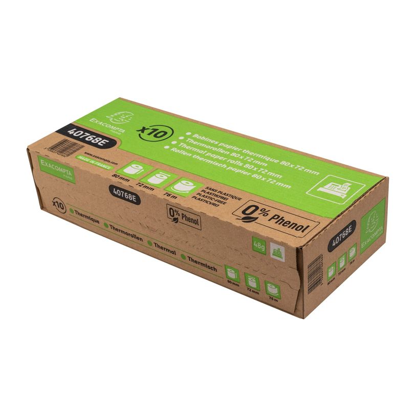3130630407683-Exacompta - 10 Bobines thermiques - rouleaux caisses - 80 x 72 mm x 76 m - sans phénol et-P_405156642_2-5