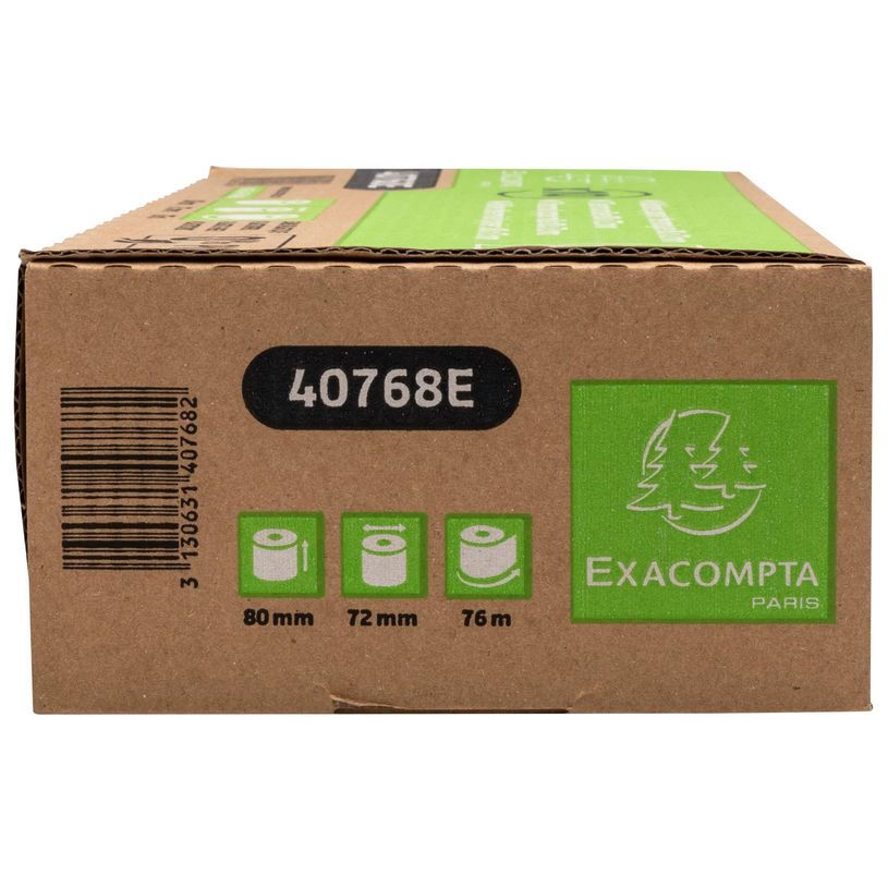 3130631407682-Exacompta - 10 Bobines thermiques - rouleaux caisses - 80 x 72 mm x 76 m - sans phénol et-P_405156642_7-1