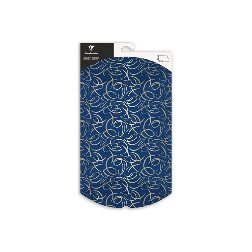 3329686180088-Clairefontaine - Pochette cadeau - 30 x 10 x 40 cm - arabesques bleu-P_405156664_1-0