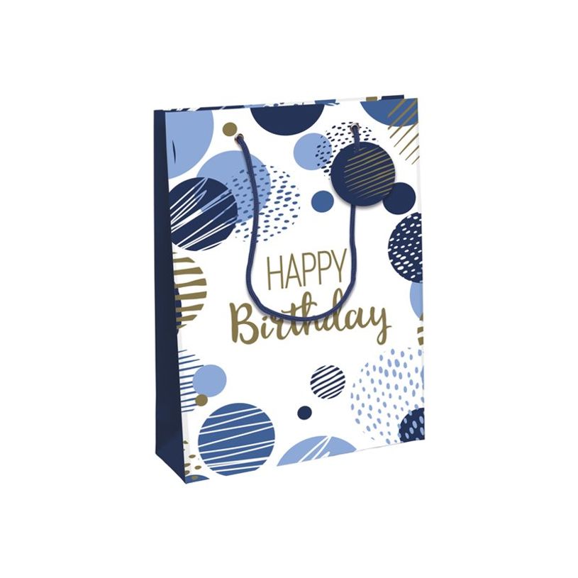 5033601013051-Clairefontaine Excellia - Sac cadeau - 26,5 x 14 x 33 cm - joyeux anniversaire - bleu-P_405156678_1-0