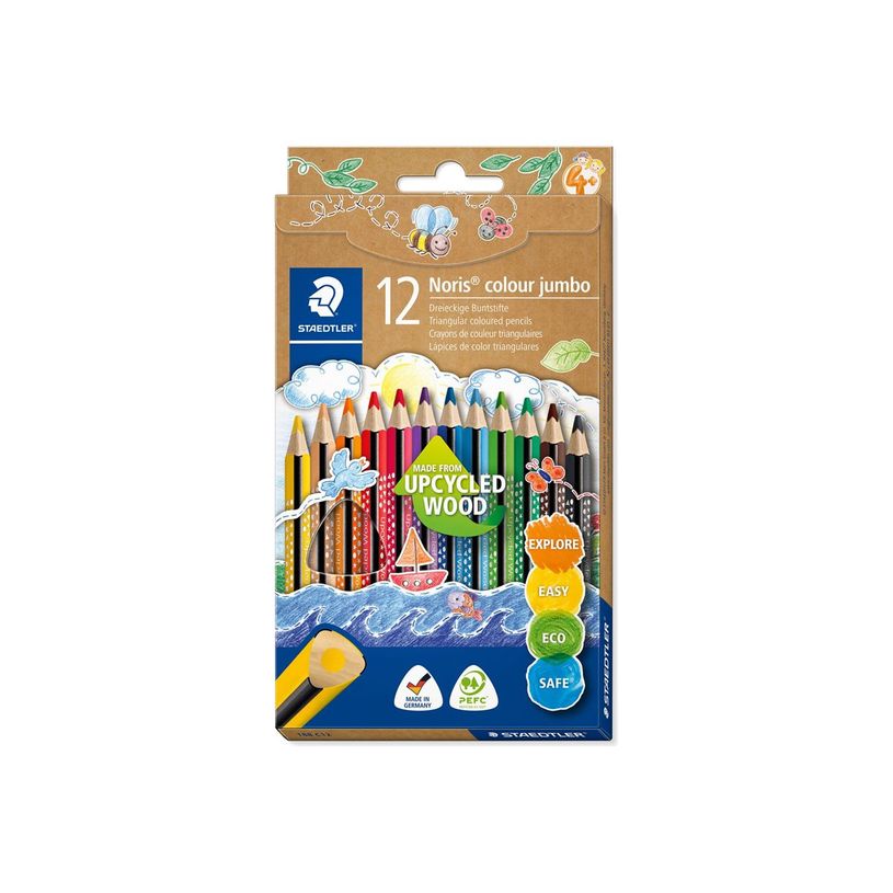 4007817091630-STAEDTLER Noris 188 - Pack de 12 crayons de couleur jumbo-P_405156689_1-0