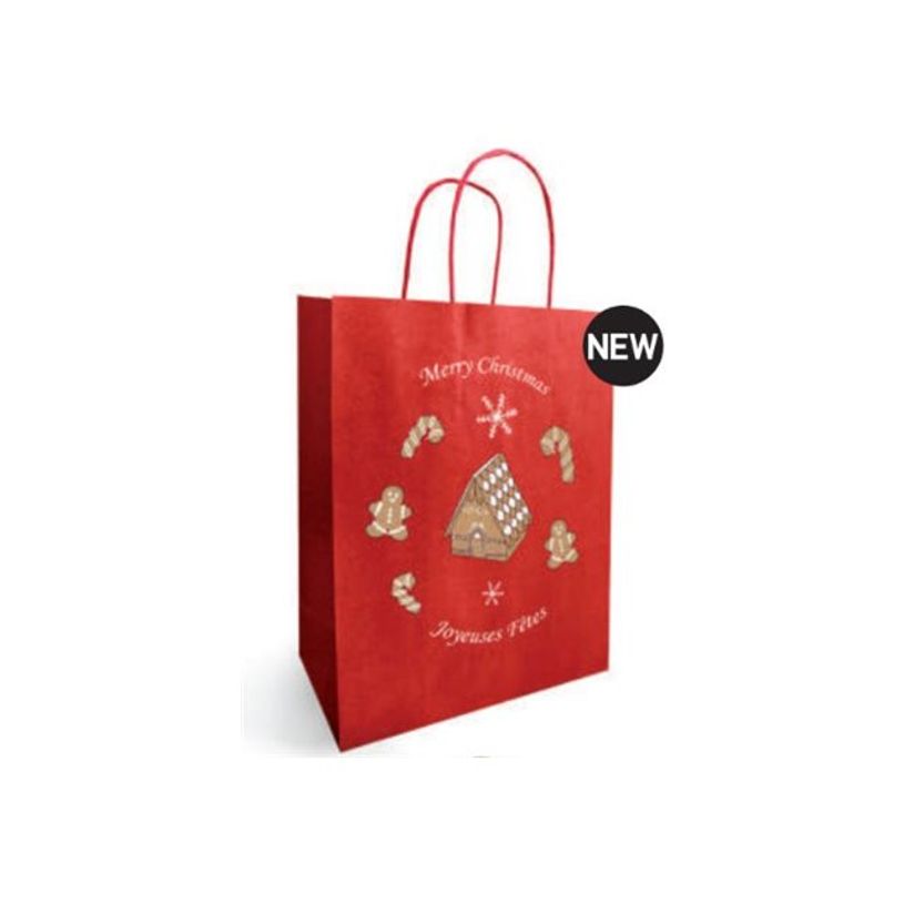 3281650577464-50 Sacs cadeau Kraft - poignées torsadées - 23 cm x 12 cm x 30 cm - hansel-P_405156730_2-1