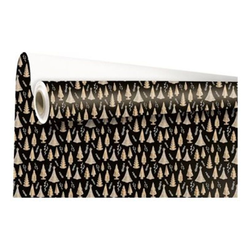 3281650587715-Logistipack Woody - Papier cadeau Kraft - 70 cm x 25 m - sapins or-P_405156735_1-0