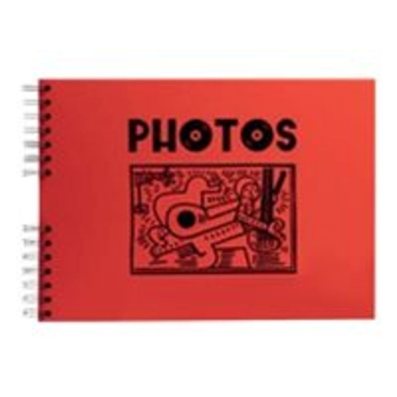 3130630151838-Exacompta Musicart - Album photo spiralé - 50 pages - 23 x 16 cm - rouge-P_405156848_2-0