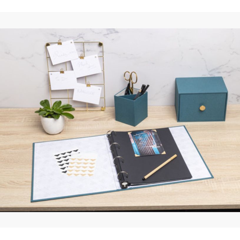 3130630176039-Exacompta OfficeByMe - Album photo classeur - 60 pages noires - bleu canard-P_405156866_2-1