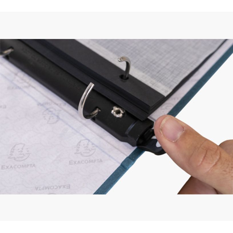 3130630176039-Exacompta OfficeByMe - Album photo classeur - 60 pages noires - bleu canard-P_405156866_3-2