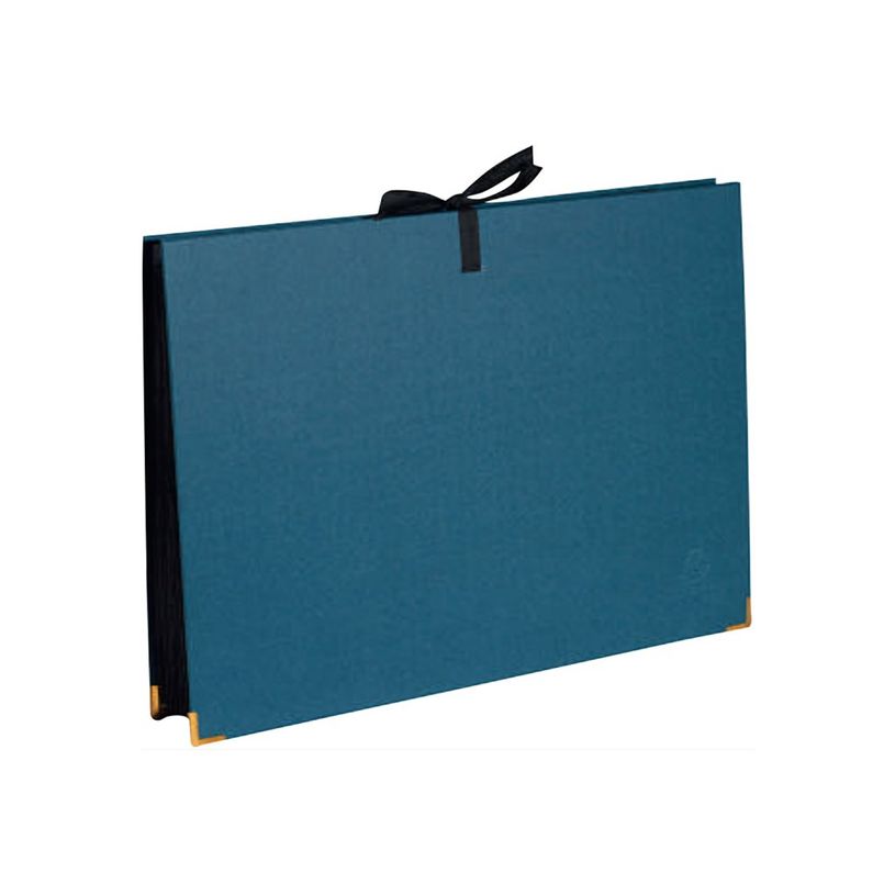 3130630586036-Exacompta OfficeByMe - Trieur extensible 18 compartiments A4 - fermeture à ruban - bleu c-P_405156869_3-0