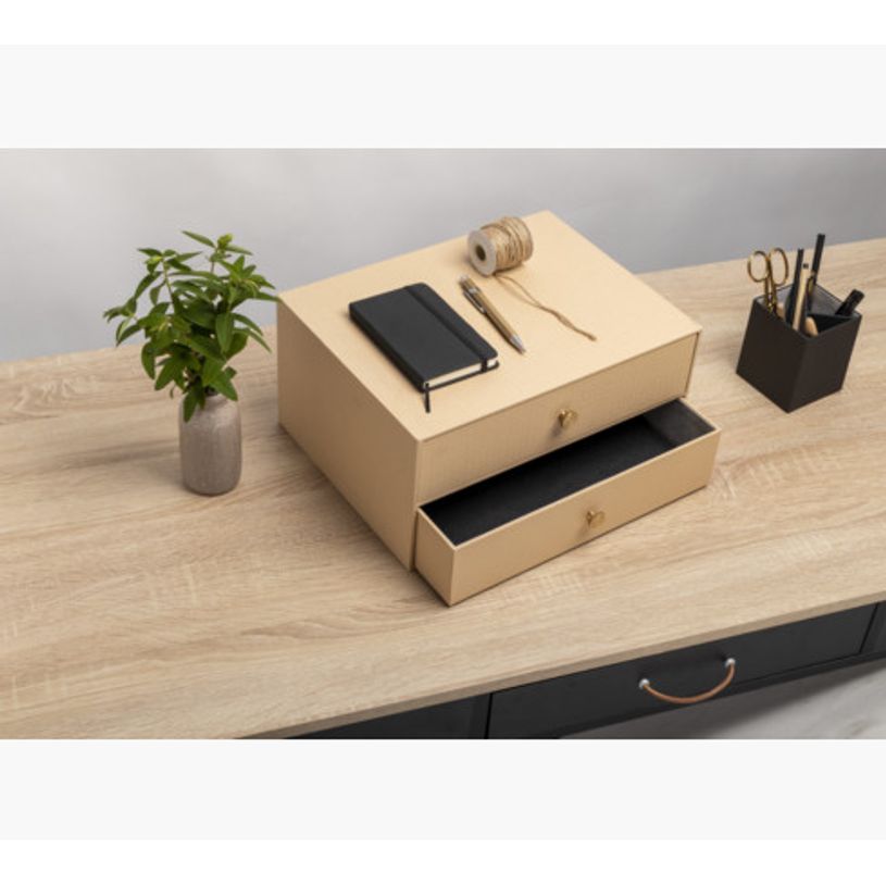 3130630306023-Exacompta OfficeByMe - Module de classement 2 tiroirs - pour A4+ - beige-P_405156877_3-2