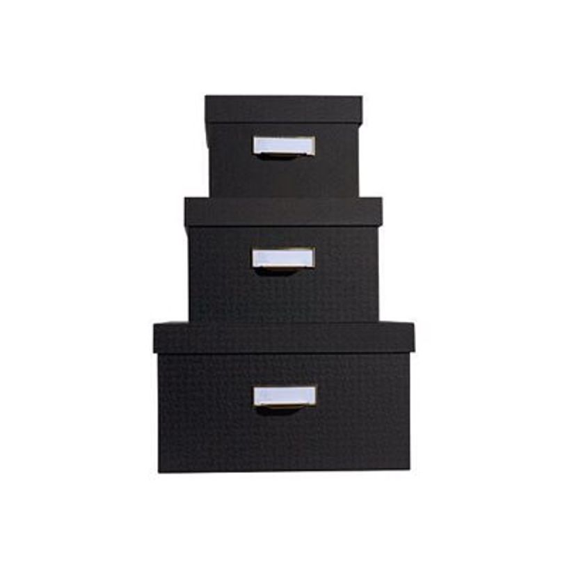3130630796015-Exacompta OfficeByMe - Lot de 3 boîtes de rangement - noir-P_405156882_1-0