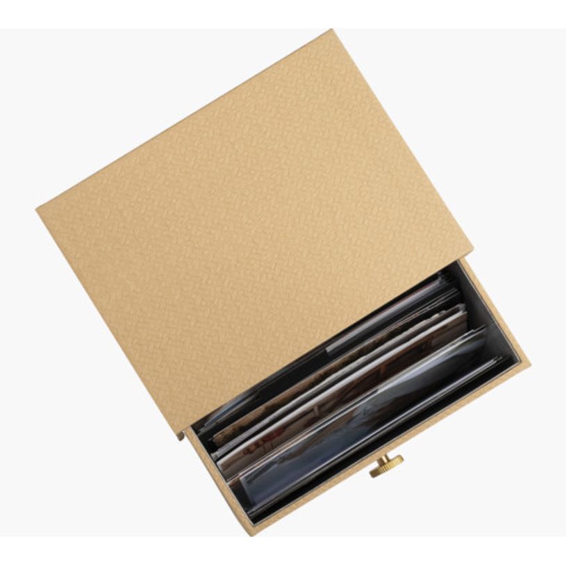 3130630786023-Exacompta OfficeByMe - Boîte à photos/fiches A6 - 1 tiroir - 4 intercalaires - beige-P_405156895_2-1