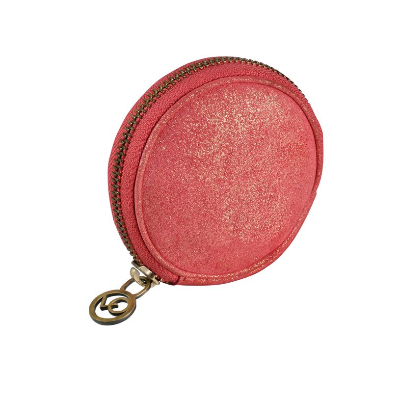 3371010490936-Quo Vadis - Porte-monnaie - Ronde - Julo - 9x9x4 cm - Cuir de vachette suédé - 1 compartiment(s)--1