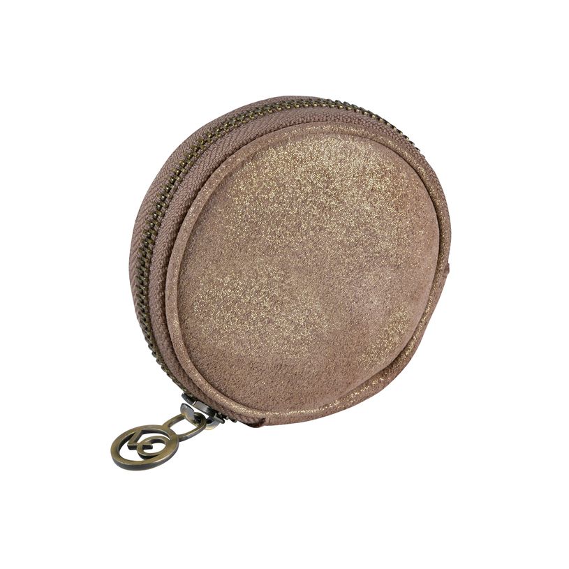 3371010490936-Quo Vadis - Porte-monnaie - Ronde - Julo - 9x9x4 cm - Cuir de vachette suédé - 1 compartiment(s)--2