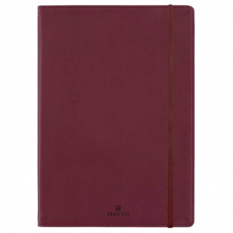 3664447153155-Oberthur - Carnet de notes souple A5 - ligné - 200 pages - bordeaux-P_405157015_1-0