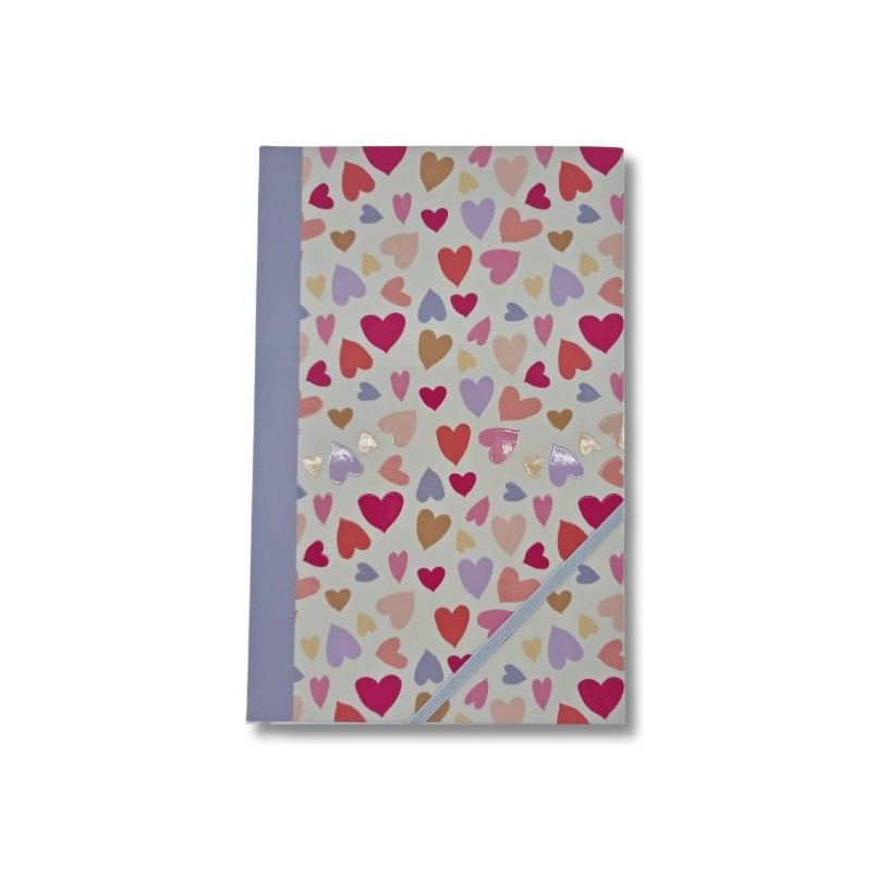 3700368757512-Blue Art Grenadine Heart - Carnet de notes ligné - 13 x 21 cm - 192 pages - jolis cœurs-P_405157263_2-0