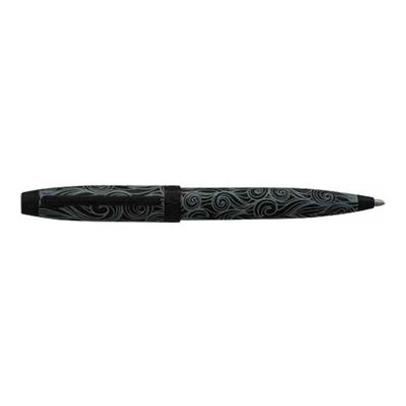 3219918242786-Enzo Varini Taormina Carena - Mini stylo plume - acier blanc motif noir-P_405157360_1-0