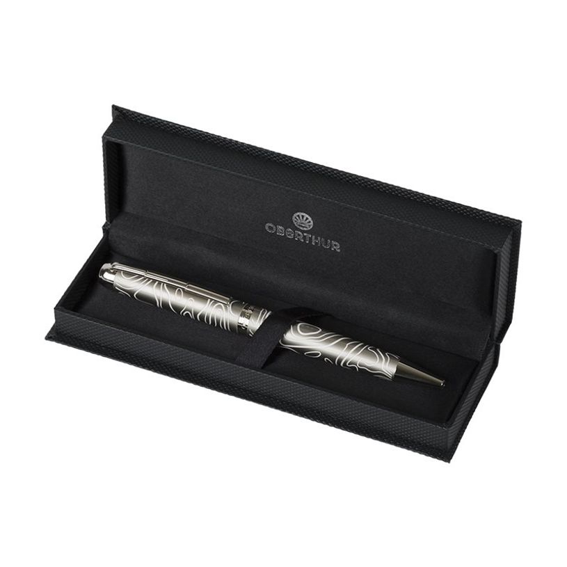 3108722416615-Oberthur Twist Himalaya - Stylo à bille - nickel blanc-P_405157454_2-1