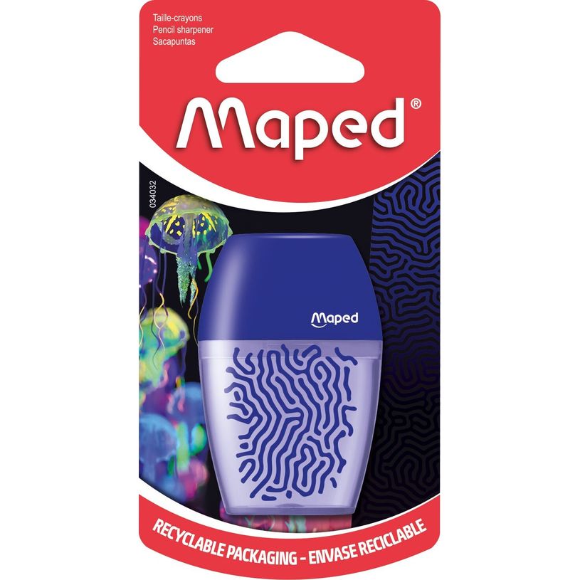 3154140340322-Maped Deepsea Paradise - Taille-crayons Shaker - 1 trou (blister)-P_405157939_1-0