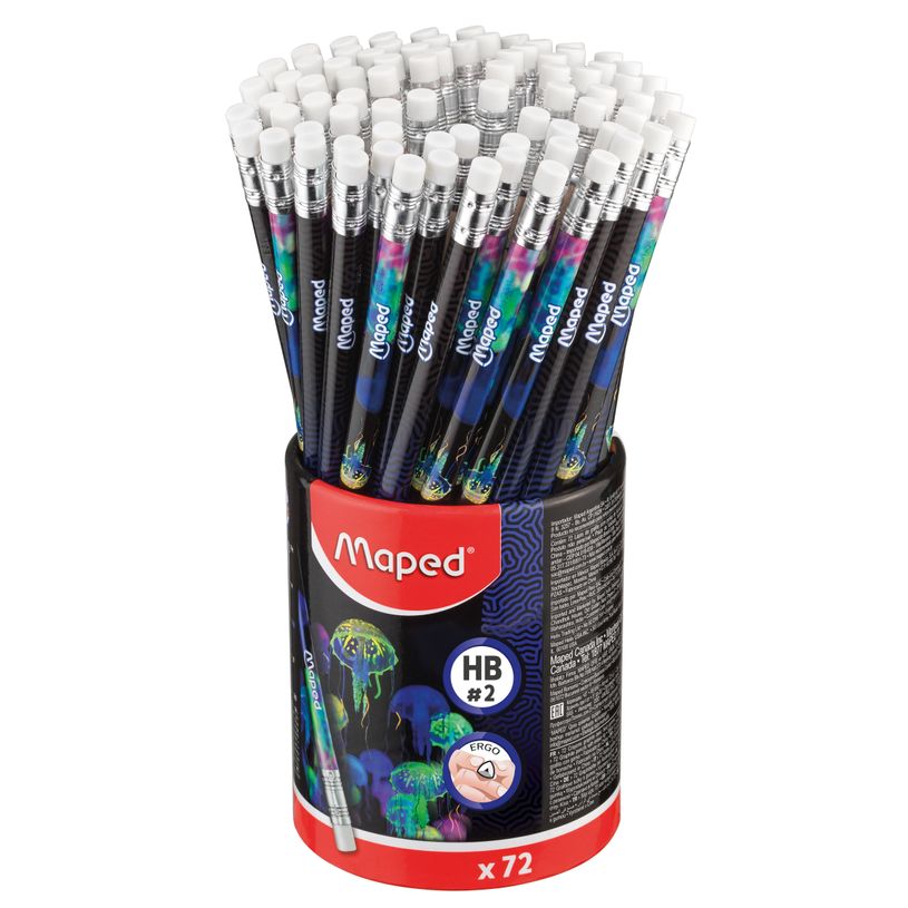 3154148518105-Maped Deepsea Paradise - Pot de 72 Crayons Graphite HB (40% de matière recyclée) - embou-P_405157950_1-0