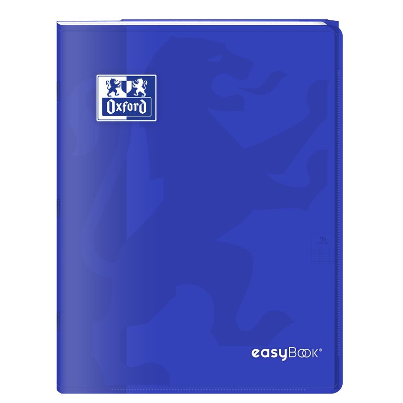 3020120223056-Oxford EasyBook - Cahier polypro - 24 x 32 cm - 96 pages - grands carreaux (Seyes) - bleu--0