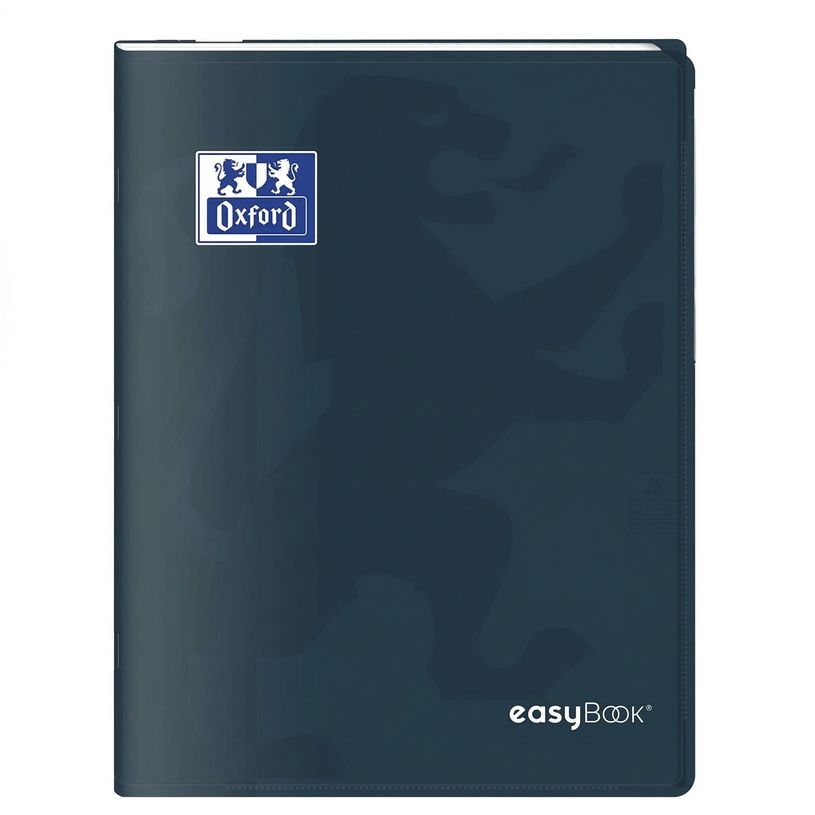 3020120223094-Oxford EasyBook - Cahier polypro - 24 x 32 cm - 96 pages - grands carreaux (Seyes) - gris--0