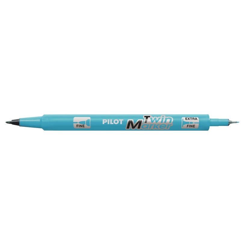 4902505169656-Pilot TWIN MARKER - Marqueur permanent - double pointe fine / extra fine - turquoise-P_405158007_1-0