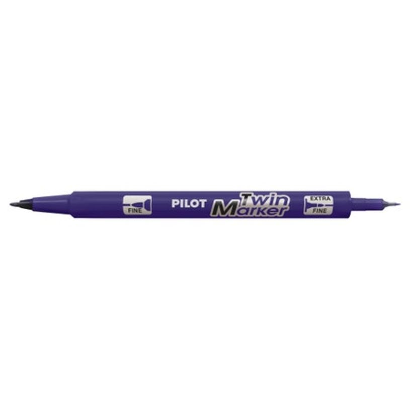 4902505169663-Pilot TWIN MARKER - Marqueur permanent - double pointe fine / extra fine - violet-P_405158008_1-0
