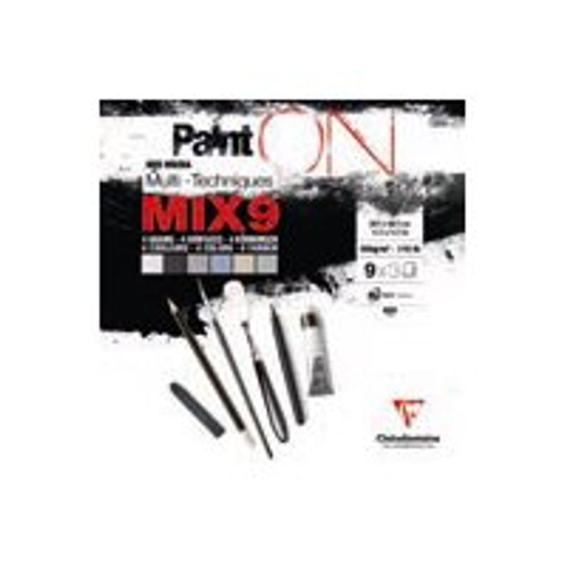 3329689600767-Clairefontaine Paint On Mix Media - Bloc de dessin encollé - A4 - 27 feuilles - 250 gr-P_405158049_2-0