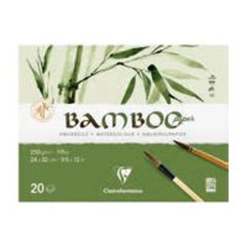 3329689759182-Clairefontaine Bamboo - Bloc encollé aquarelle - 20 feuilles - A5 - 250 gr-P_405158051_1-0