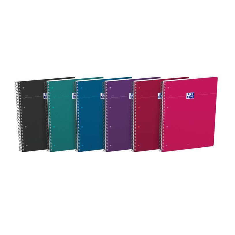 3020120220277-Oxford Smart - Cahier à spirale A4 (23 x 29.7) - 160 pages - petits carreaux (5x5 mm) - 4 trous - Optik P - disponible dans-P_405158057_1-0
