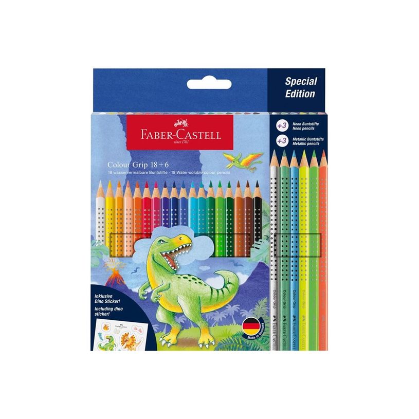 4005402015467-Faber-Castell Colour Grip - 24 crayons de couleur - t-rex-P_405158084_1-0