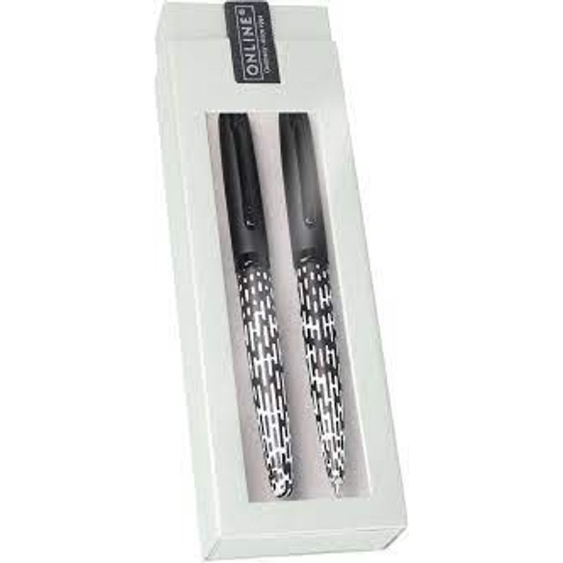 4014421346889-Online Eleganza Funky - Parure de stylo plume et stylo à bille - blanc-P_405158425_1-0