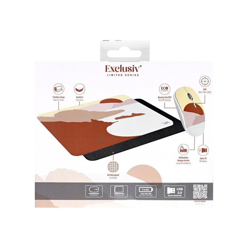 3303170114438-T'nB EXCLUSIV COAST - souris sans fil + tapis souris assorti-P_405159647_3-5