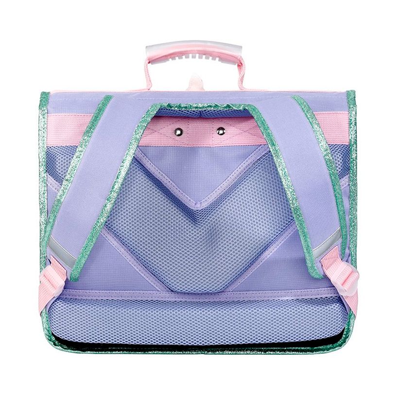 3135253283447-Cartable Licorne - 38 cm - 2 compartiments - lavande - Viquel-P_405159781_2-1