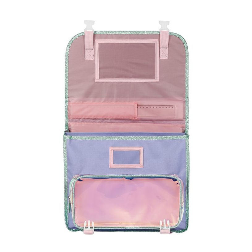 3135253283447-Cartable Licorne - 38 cm - 2 compartiments - lavande - Viquel-P_405159781_3-2