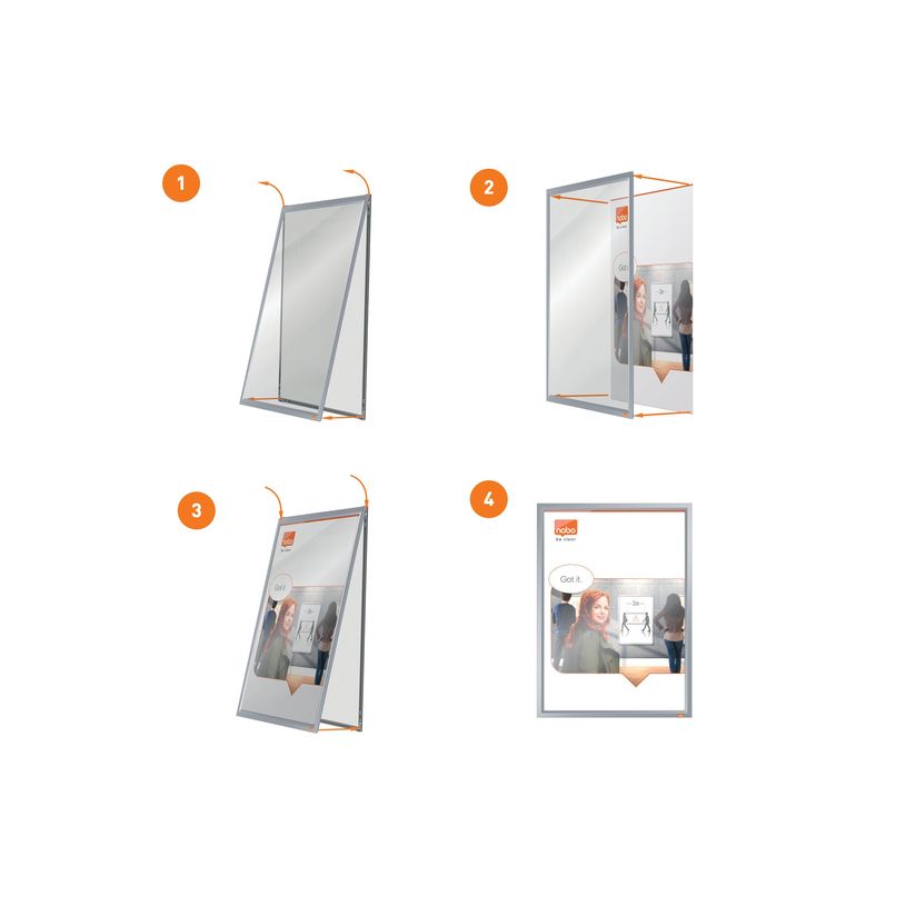 5028252620680-Nobo Impression Pro - Présentoir - montable sur mur - pour A4 - blanc, transparent-P_405159873_4-3