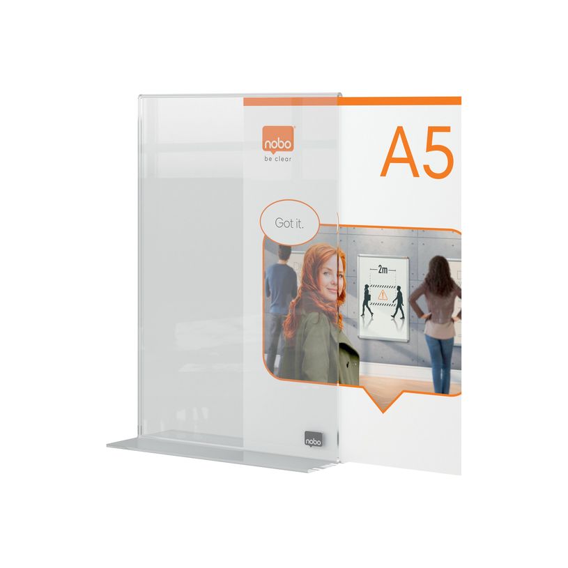 5028252620857-Nobo Premium Plus - Présentoir - dessus de table - pour A5 (145 x 210 mm) - double face --P_405159881_1-0