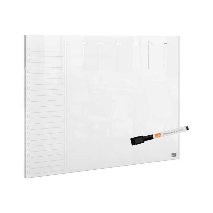 5028252621045-Nobo - Planning effaçable à sec - montable sur mur, bureau - 21 x 29,7 cm - acrylique - -P_405159887_3-2
