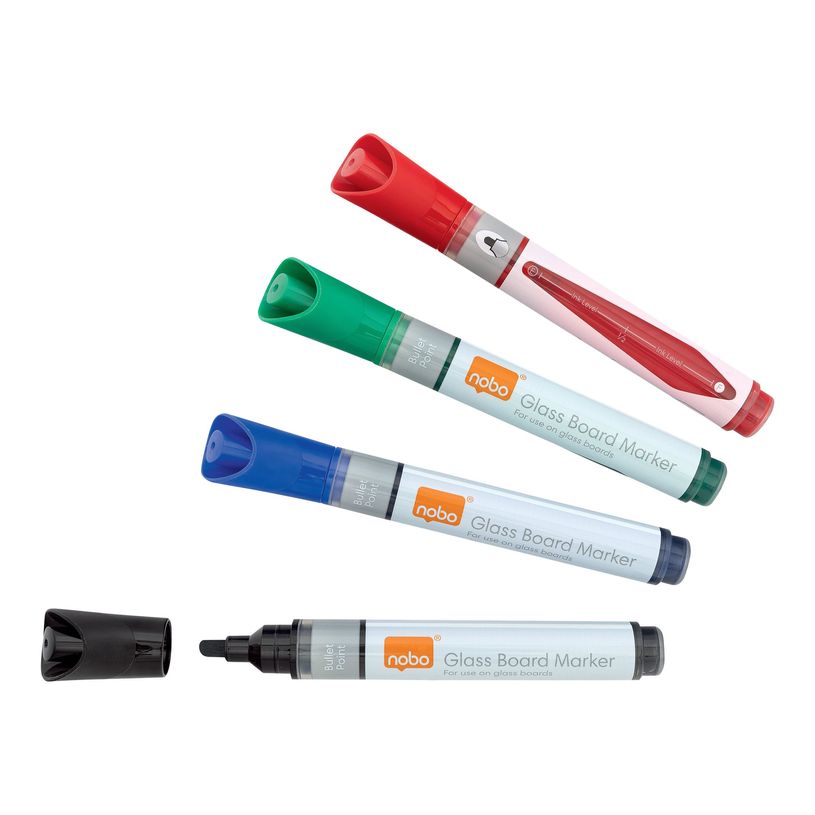 5028252526104-Nobo - marqueur - noir, rouge, bleu, vert (pack de 4)-P_405159907_1-0