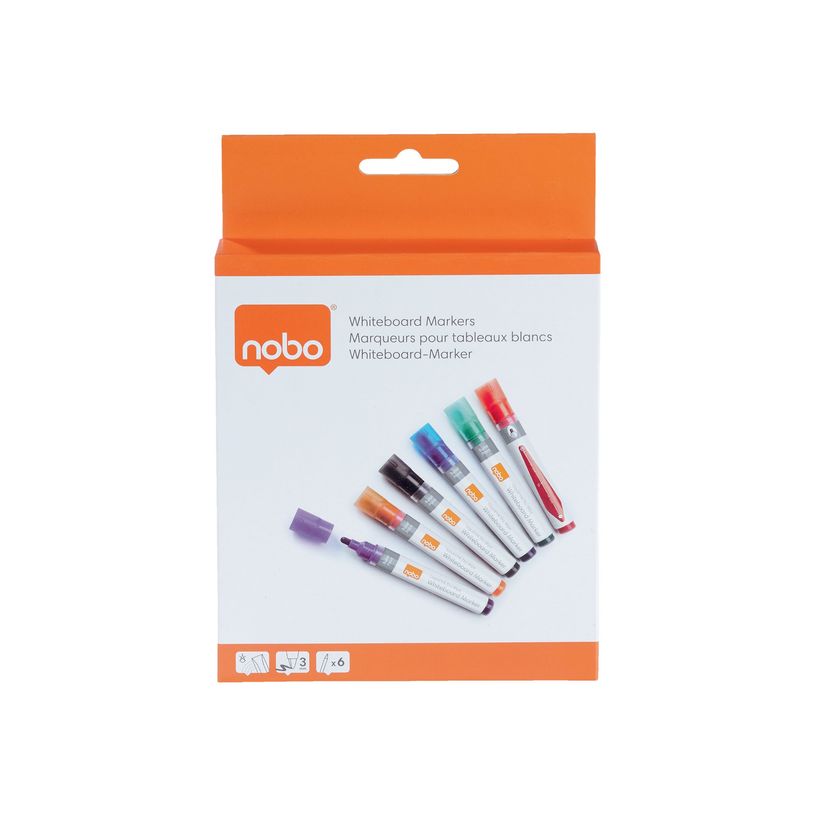 5028252119719-Nobo Liquid Ink - marqueur - noir, rouge, bleu, vert, orange, pourpre (pack de 6)-P_405159958_5-4