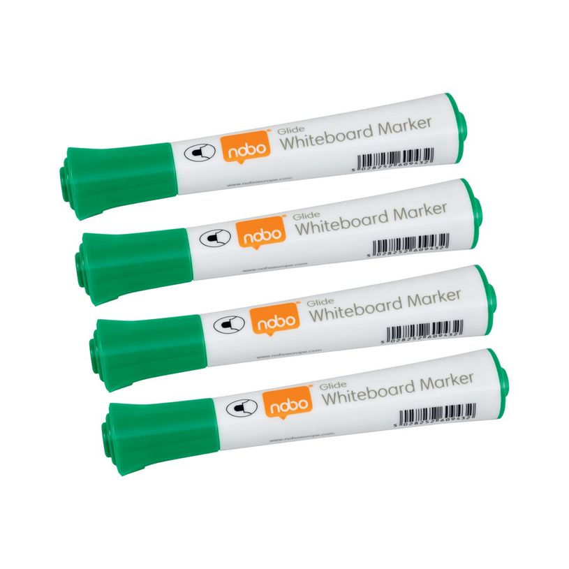 5028252609432-Nobo Glide - Pack de 10 marqueurs effaçables - pointe ogive 2 mm - vert-P_405159962_1-0