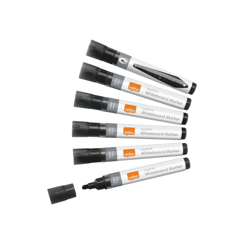 5028252612821-Nobo Liquid Ink - 10 Marqueurs - non permanent - pour verre, tableau blanc, émail  - 3 mm-P_405159965_1-0