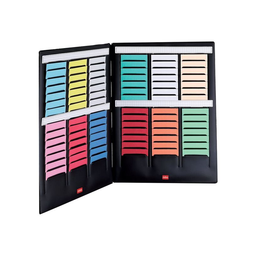 3147330005323-Nobo Mini - planning à cartes - 16 logements x 3 colonnes - noir-P_405160044_4-3