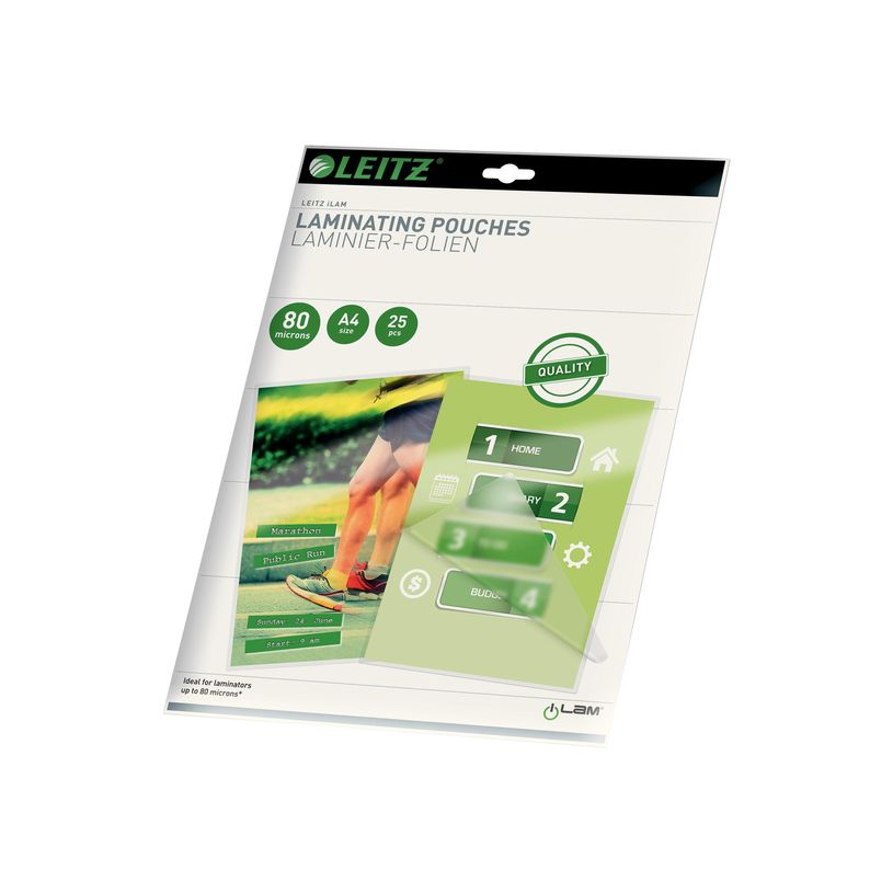 5411313169172-Leitz - 25 pochettes de plastification A4 (216 x 303) - 80 microns - brillant-P_405160069_1-0