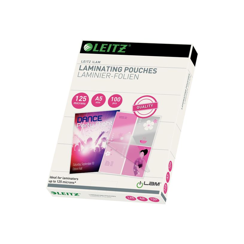 5411313338073-Leitz - 100 pochettes de plastification A5 (148 x 210 mm) - 125 microns-P_405160071_1-0