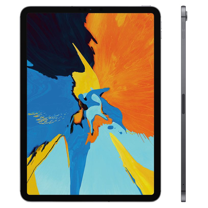 3701637808003-Apple iPad PRO 11 (2018) - iPad 11" - reconditionné grade B (bon état) - 256 Go - gris +-P_405160478_3-2