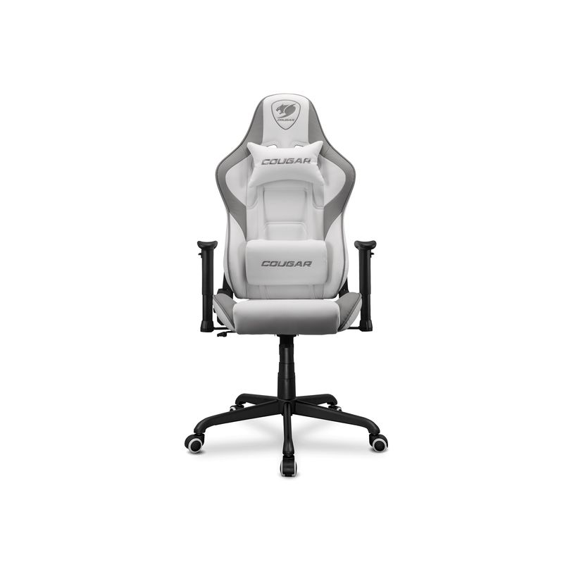 4710483775536-Fauteuil gamer ARMOR ELITE - accoudoirs réglables - appui-tête intégré - blanc/gris-P_405160588_1-1